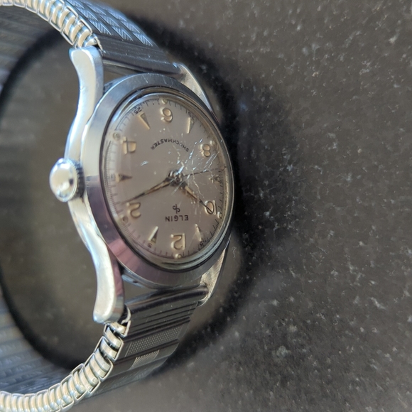 Elgin Shockmaster mechanical watch - Picture 4 of 4